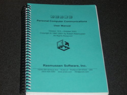 ANZIO Personal Computer Communications User Manual, Version 12.5, October 2001. Everything from Installing Anzio to File Transfer. Includes Reference Guide with Commands and Technical Reference. 189 pages.