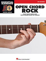 Hal Leonard Open Chord Rock Essential Elements Guitar Songs Book/CD Mid Beginner