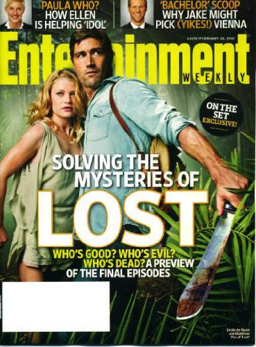 Entertainment Weekly February 26 2010 Emilie de Ravin & Matthew Fox/Lost on Cover, Solving the Mysteries of Lost, Ellen Degeneris/American Idol, The Bachelor, Alexander McQueen Death, Lady Antebellum, Shutter Island, Caprica