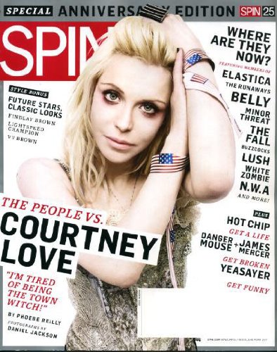 Spin March 2010 Courtney Love on Cover, Danger Mouse & James Mercer, Yeasayer, Matt Skiba/Alkaline Trio, Shutter Island