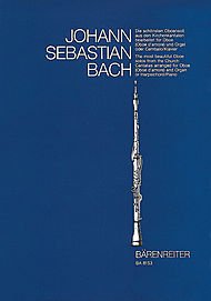 The Most Beautiful Oboe Solos From the Church Cantatas, BWV 12, 21, 76, 156, 249 (Funf Sinfonien Mit Obligater Oboe(oboe D'amore) Bearbeitet Fur Soloinstrument Und Orgel (Cembalo). Stimme Fur Beide Instrumente). (Edited by Mark Biggam. For oboe and keyboa
