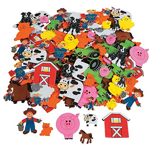 Fabulous Foam Adhesive Farm Shapes (500 pieces)