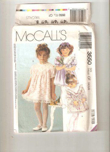 McCall's pattern 3550 (Size CF / 4,5,6)