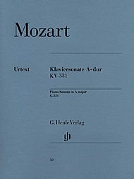 G. Henle Verlag Piano Sonata in A Major K331 (300i) (with Alla Turca) By Mozart