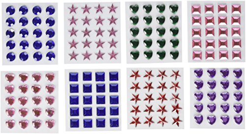 Adhesive Back Craft Jewels (500 Assorted Pieces)