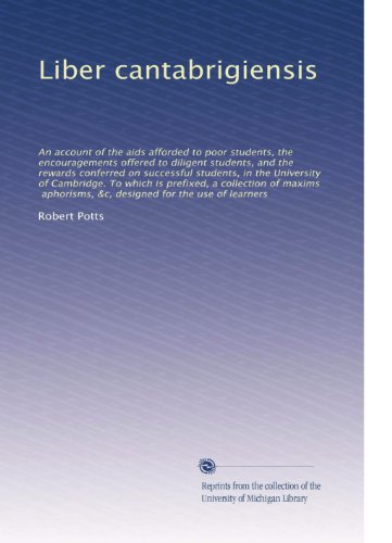 Liber cantabrigiensis: An ac...