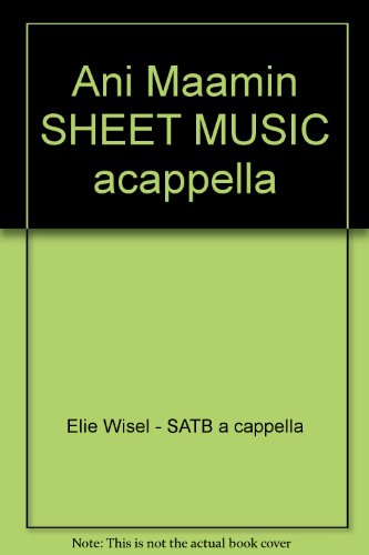Ani Maamin SHEET MUSIC acappella
