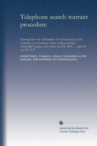 Telephone search warrant procedure
