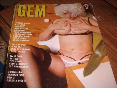 Gem Adult Magazine Dec 1979 BUF HOF Calendar Newcomber Juggernaut Judy