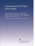 Conclusions of law and order: United States of America v. Microsoft Corporation, C.A. 98-1232 : State of New York, ex rel. Eliot Spitzer, et al., v. Microsoft Corporation, C.A. 98-1233