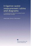Irrigation water measurement tables and diagrams: A compilation of data for standard water measurement devices