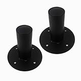 Seismic Audio - Pair of Metal PA/DJ Tripod Speaker Stand Mounts New Adapters - Top Hat Style