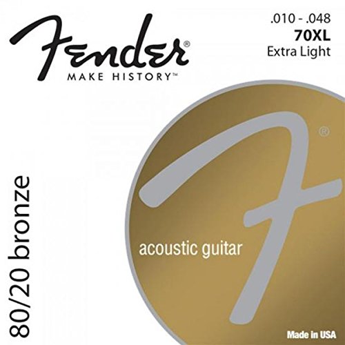 Fender 70XL 80/20 Bronze - Ball End - 10-48