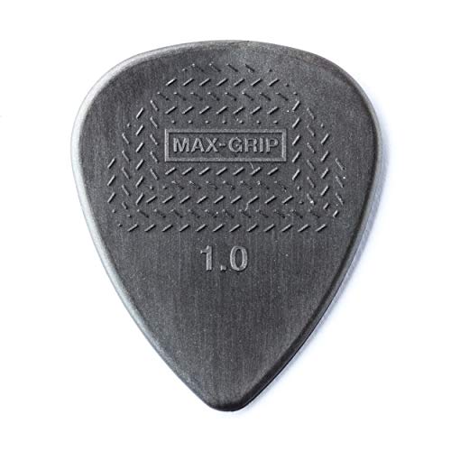 JIM DUNLOP 449P1.0 Max-Grip® Nylon Standard, Black, 1.0mm, 12/Player's Pack