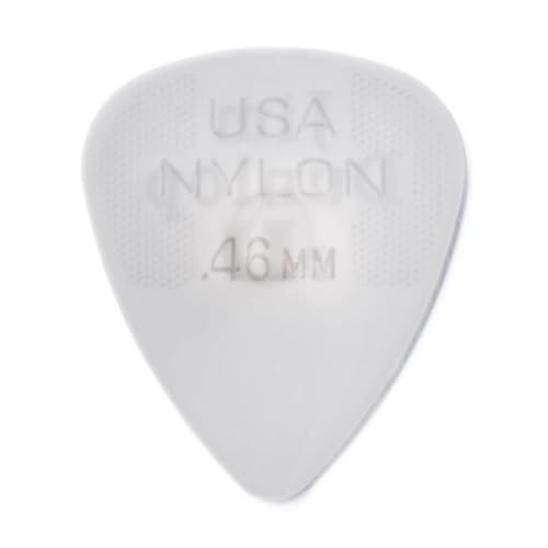 Dunlop 44P46 .46mm Nylon Standard Guitar Picks, 12-Pack