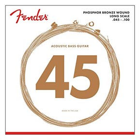 Fender 8060 Phosphor Bronze Acoustic Bass Strings - Long Scale