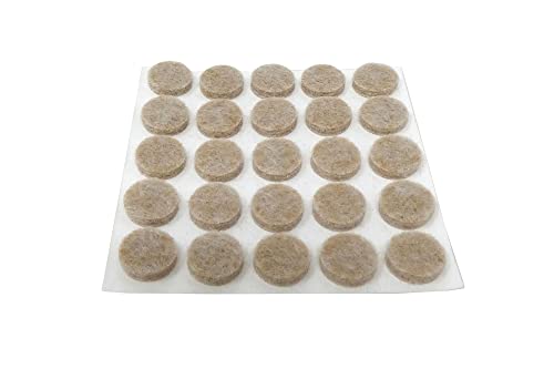 Shepherd Hardware 9021 3/8-Inch Self-Adhesive Felt Furniture Pads, 75-Count, Beige