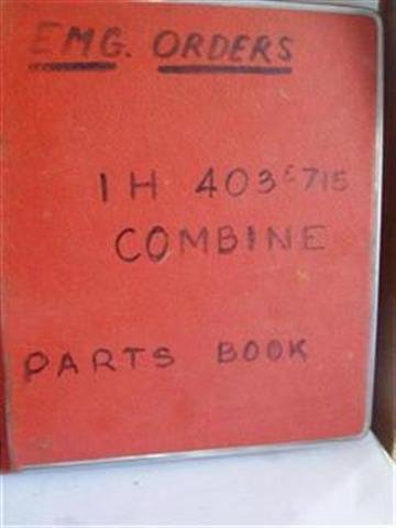 HT- 43, 403 combine parts catalog, HT- 53 715 combine parts catalog by International harvester