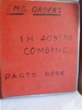 HT- 43, 403 combine parts catalog, HT- 53 715 combine parts catalog by International harvester