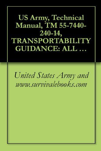 US Army, Technical Manual, TM 55-7440-240-14, TRANSPORTABILITY GUIDANCE: ALL MODE FIRE DIRECTION CENTER, ARTI OA-8389/GSG-10(V), (TAGFIRE); SHELTER, ELECTRICAL ... TRAILER-MOUNTED, (6115-00-260-3082),