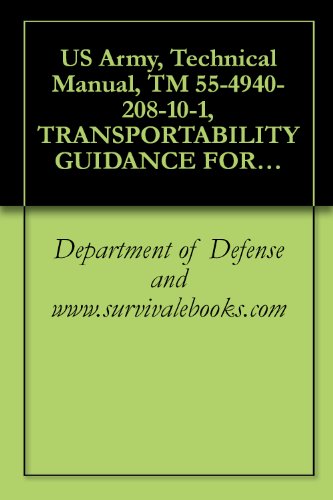 US Army, Technical Manual, TM 55-4940-208-10-1, TRANSPORTABILITY GUIDANCE FOR SHOP EQUIPMENT, GENERAL PURPOSE R SEMITRAILER MOUNTED, COUSE MANUFACTURE, MODEL MEDL,