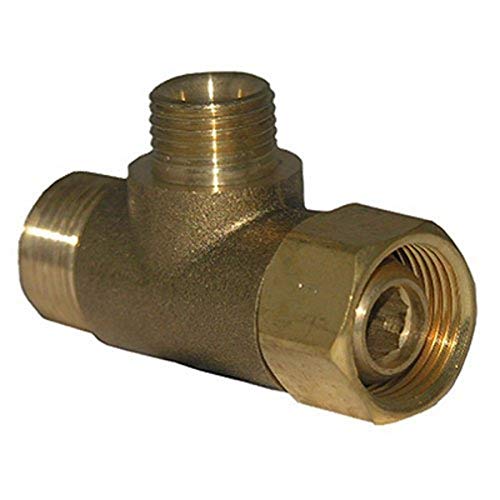LASCO 06-9101 Angle Stop Add-A-Tee Valve, 3/8-Inch Compression Inlet X 3/8-Inch Compression Outlet X 1/4-Inch Compression Outlet, Brass by LASCO