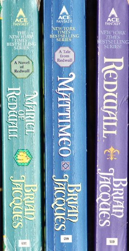 Redwall Series -- 3 Book Lot "Vol. 1/Redwall" ~ "Vol. 3/ Mattimeo" ~ "Vol.4/ Mariel of Redwall" (Paperback) (Redwall, Vol. 1, 3, 4)