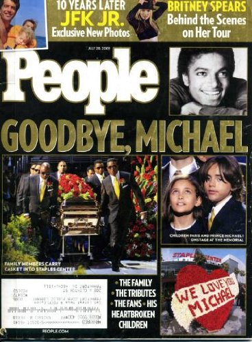 People July 20 2009 Micheal Jackson Funeral on Cover, JFK Jr Ten Years Later, Britney Spears, Tiger Woods Inteview, Steve McNair Killing