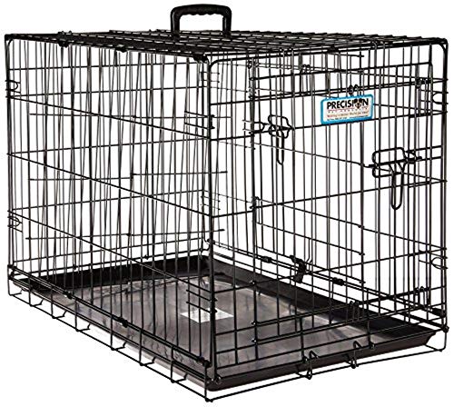 Precision Pet Products Two Door Provalue Wire Dog Crate, 30 Inch, For Pets 30-50 lbs