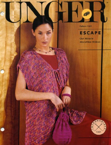 Unger Garter Condo Vest and Bag (Knit Pattern 1301) (Escape)