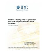 Formula 1 Racing: The Toughest Test Bed for Managed Communications Solutions