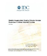 Mobile Augmented Reality Private Vendor Overview  -  When Worlds Collide