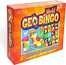 Book Cover GeoToys â€” GeoBingo World â€” Board Games for Kids â€” Geography Bingo Game Learning Resources and Educational Toys â€” Kid Toys for Ages 4 and Up