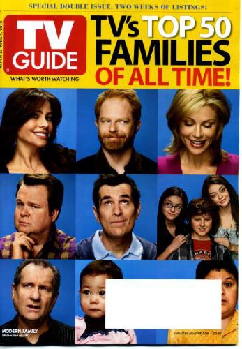 TV Guide March 22 2010 Modern Family Cast on Cover, TV's Top 50 Families, Survivor: Heroes vs Villains, Dancing With the Stars, Dana Delany/Castle, Aunjanue Ellis/The Mentalist