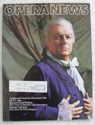 Opera News Magazine. January 5, 1985. Single Issue Magazine. Volume 49, No. 8