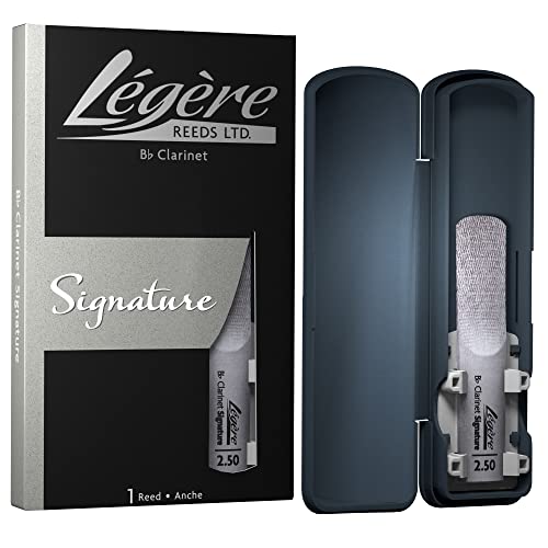 Légère Reeds - Bb Clarinet Reed, Signature, Strength 2.50 (BBSS2.50) - Premium Synthetic Woodwind Reed