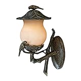 Acclaim 7551BC/CH Avian Collection 2-Light Wall Mount Outdoor Light Fixture, Black Coral