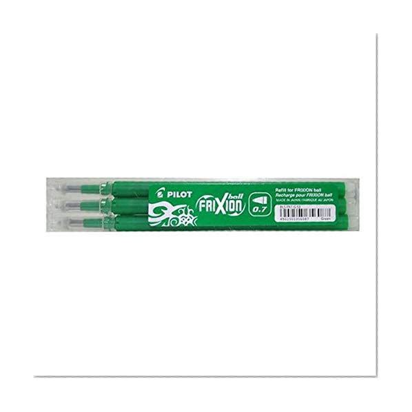 Pilot -BLS-FR7-G-S3  FriXion Ball - Set de 3 recharges - Vert - Pointe Moyenne