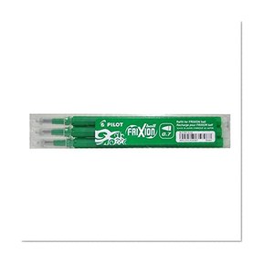 Pilot -BLS-FR7-G-S3  FriXion Ball - Set de 3 recharges - Vert - Pointe Moyenne