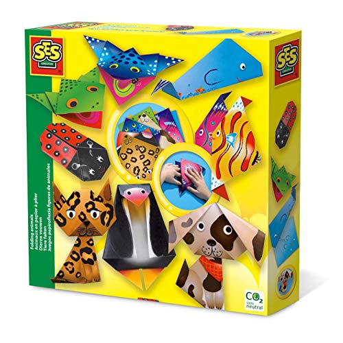 Ses - 14807 - Kit de Loisir Créatif - Animaux en Papier à Plier