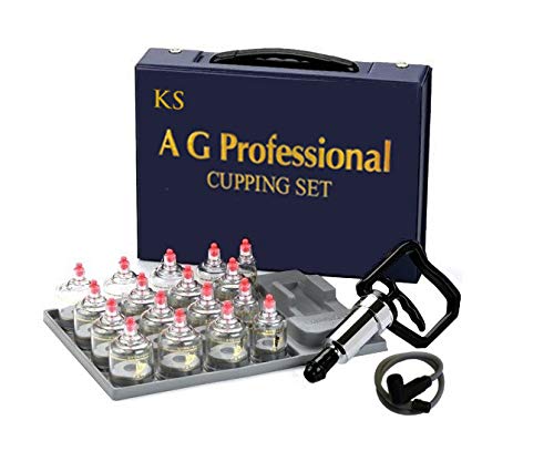 Book Cover Professional Cupping Set *Made in Korea* (17 Cups) with Extension Tube($3.00 Value) KS Choi Corp