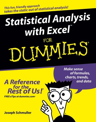 Statistical Analysis with Excel For Dummies (For Dummies (Math & Science))