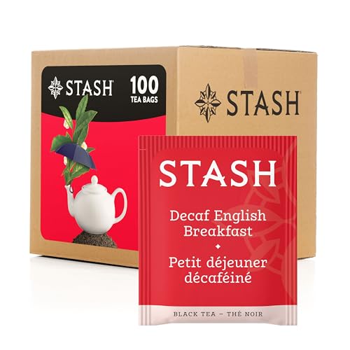 Stash Tea Decaffeinated English Breakfast 100 Count Box