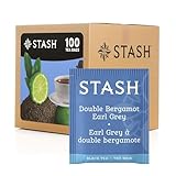 Stash Double Bergamot Earl Grey Tea Bags, 100 Count