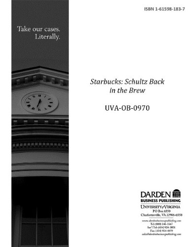 Starbucks: Schultz Back in the Brew