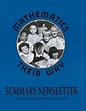 Mathematics Their Way Summary Newsletter