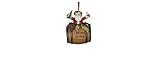 Kurt Adler 4-Inch Polyresin Santa on Wine Barrel Ornament