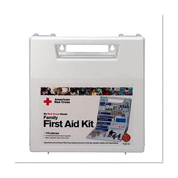 First Aid Only American Red Cross Deluxe Family First Aid Kit, Plastic Case