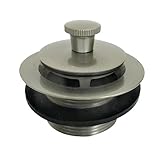 Kingston Brass DLL208 Lift and Lock Bath Tub Drain, Brushed Nickel