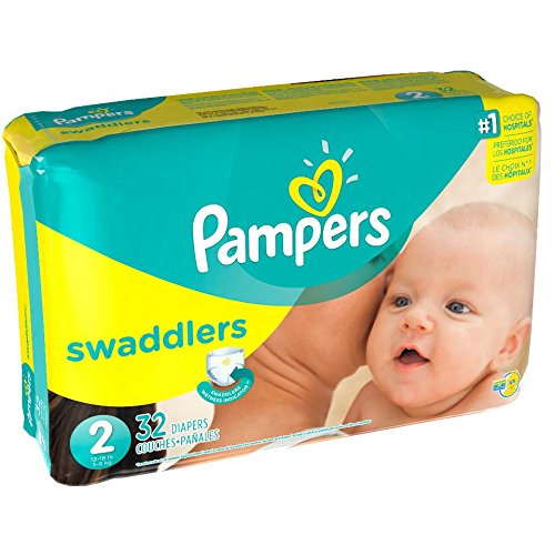 Book Cover Pampers Swaddlers Diapers, Size 2, 32 Count